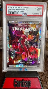 2024 Thrillers-Ice FOTL Marvin Harrison Jr. #176 18/18 (RC) PSA 9 BOOKEND - Picture 1 of 3