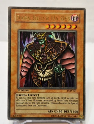 Dark Ruler Ha Des LOD-001 Ultra Rare 1st Edition Yugioh 143 - Image 1 of 4