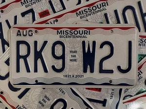 Abgelaufenes authentisches 2021 Missouri Bicentennial Nummernschild viele verfügbar USA MO - Bild 1 von 1