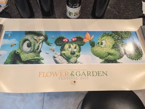 Disney 2013 flower and garden festival 16" X 32" Collector's Poster - Picture 1 of 7