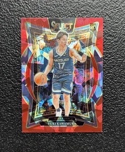 2024-25 Select YUKI KAWAMURA Rookie Red Cracked Ice Prizm RC #76 SP! *Grizzlies - Picture 1 of 2