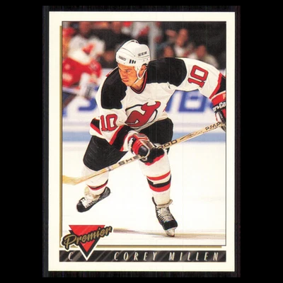 Corey Millen #493 1993 Topps Premier New Jersey Devils Hockey Card NHL NM - Image 1 of 3