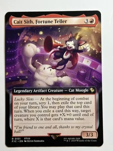 Cait Sith, Fortune Teller (Extended Art) Commander: FINAL FANTASY 151 Regular MT - Foto 1 di 2