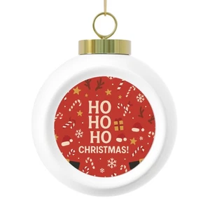 Christmas Ball Ornament, Holiday Decoration, Tree Ornament, Festive Bauble, Xmas - Picture 1 of 9