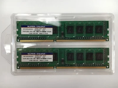 Super Talent 4GB (2x2GB) RAM DDR3-1333 2G/256x8 W1333UA2GH  - Image 1 of 2