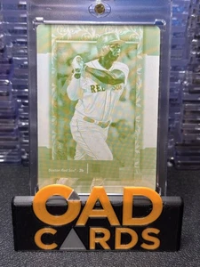 2024 Topps Museum Collection Rafael Devers #64 Green Prining Plate 1/1 - Picture 1 of 3