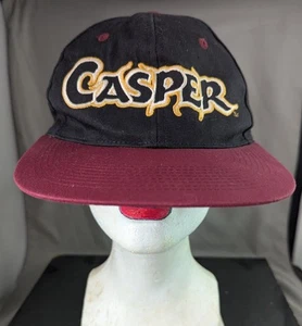 Vintage Mütze 1995 Casper The Friendly Ghost Druckknopflasche schwarz rot Film Promo Baumwolle - Bild 1 von 15