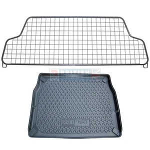GREY HALF-HEIGHT MESH TYPE DOG GUARD & BOOT LINER FOR LAND ROVER DISCOVERY 2 - Picture 1 of 8