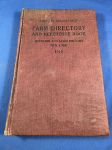 1918 Farm Directory, Jefferson & Lewis Counties New York  Dozens of ADS  304 pgs - Picture 1 of 22