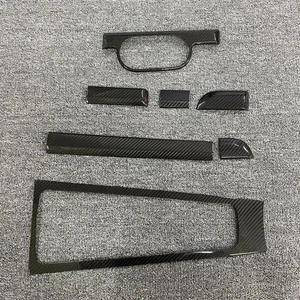For Porsche 718 Boxster Cayman 981 982 Carbon Fiber Interior Trim Cover Kit Set - Picture 1 of 6