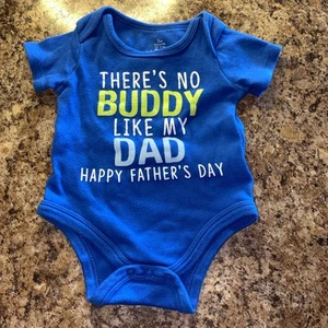 Baby Starters 3M Bodysuit “There’s No Buddy Like My Dad Happy Fathers Day” Daddy - Picture 1 of 14