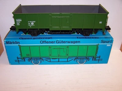 Märklin 5850 Piste 1 Chemin de Fer Wagon de Marchandises à Bords Ovp - Photo 1/4