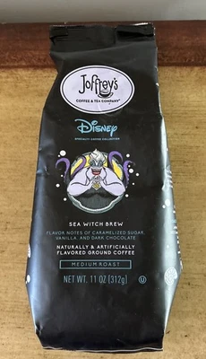 迪士尼 Sea Witch Brew Joffrey's 中号研磨咖啡未开封全新带盒 — 第 1/4 张图片