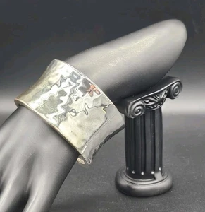 RLM Soho Wide Hammered Hinged Cuff Bracelet • Robert Lee Morris • Heavy 122g... - Bild 1 von 9
