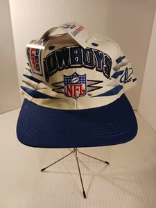 Gorra gorra vintage de los 90 con logotipo de los Dallas Cowboys línea profesional atlética NFL diamante Snapback - Imagen 1 de 10