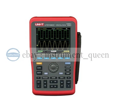 New UNI-T Handheld Digital Storage Oscilloscopes UTD1062C 60Mhz + Multimeter - Image 1 of 4