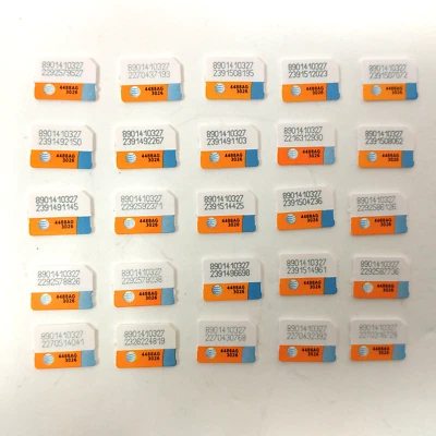 AT&T Nano GSM SIM Card Never Activated 4FF 4G LTE Prepaid / Postpaid - Wholesale - Image 1 of 2