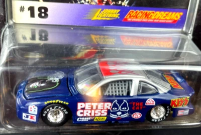 Johnny Lightning Stock Car Kmart 1/7500 exclusivo azul #18 KISS Peter Criss js Foto 1 de 3