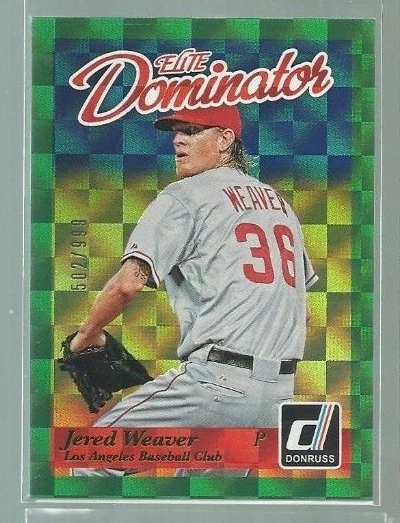 2014 Donruss Elite Dominator #1A Jered Weaver 502/999 (ref40367) — 第 1/1 张图片