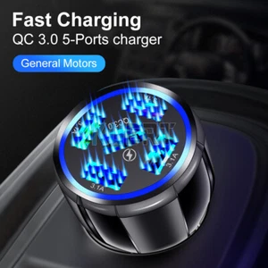 3.0 USB Fast Quick CAR Charger Adapter 5 PORT For Android or iPhone Samsung - Picture 1 of 12
