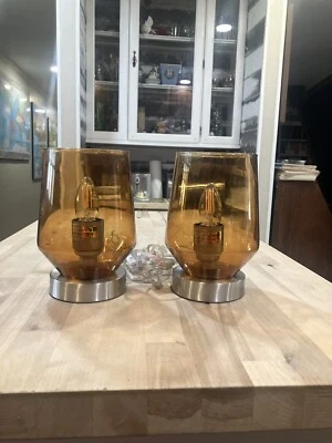 Set of 2 Accent Lamps Table Lamps Metal Base 8” H - Image 1 of 4