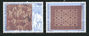 BELGIUM 2005, CARPETS & TAPESTRY, Scott 2098-2099, MNH - Picture 1 of 1