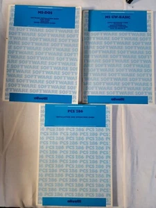 3 Vintage Olivetti Computer Manuals MS-Dos Installation Guides - Picture 1 of 1