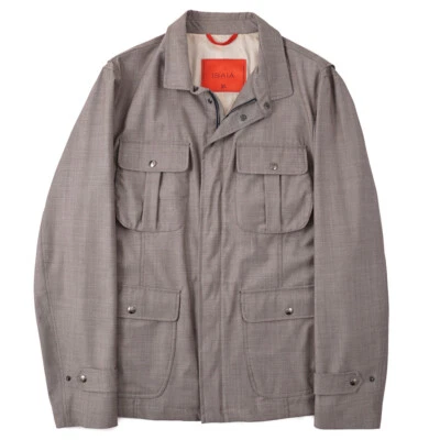 NWT $2795 ISAIA 'Zealander Storm' Water-Repellent Wool Field Jacket M (Eu 50) - Image 1 of 4