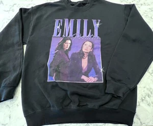 Criminal Minds Emily Prentiss Sweatshirt Black & Purple Size Med/Large Crime TV - Picture 1 of 12