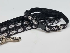 X KLEINES HUNDEHALSBAND + LEINE 8,5"-12" HALS. Chihuahua, Welpe. KOSTENLOSES STOFFDESIGN. - Bild 1 von 5