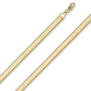 14k Yellow Gold 3.8 MM Flexible HERRINGBONE 24 inch Chain Necklace 8 Grams - Picture 1 of 12