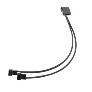 4-Pin Molex Male to 3-Pin/4-Pin PC Fan Power Adapter Connector Cable 1 to 2 Ways - Picture 1 of 8