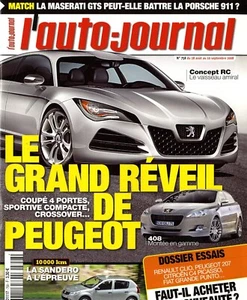 L'AUTO JOURNAL Nr. 758 28.08.2008 Maserati GTS PEUGEOT RC 10000km in Sandero C4 - Bild 1 von 1