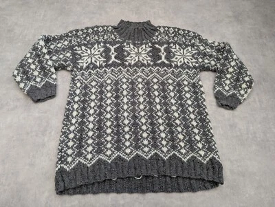 Suéter Vintage Next Jumper Mujer Mediano Grande Mezcla de Lana Grueso Tejido Fair Isle Foto 1 de 4