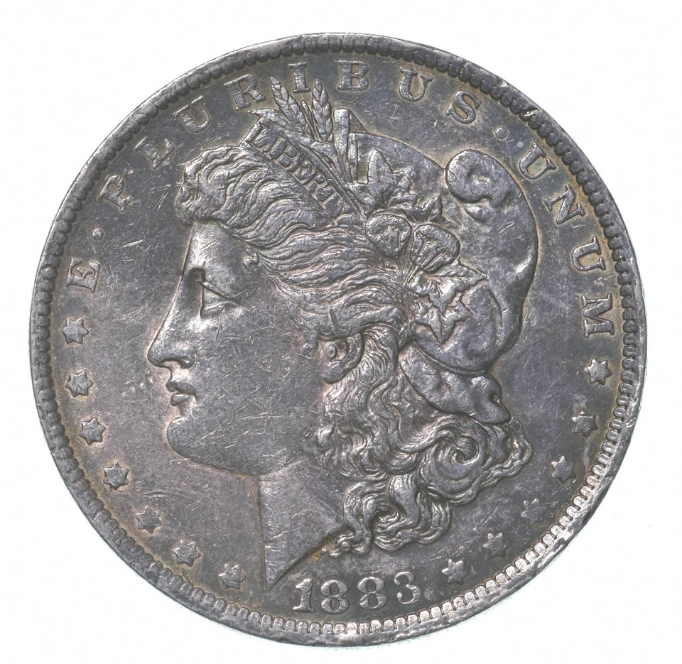 1883-O Morgan Silver Dollar Misaligned Die ERROR *4349 - Image 1 of 3