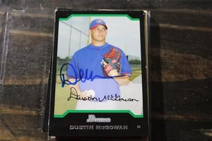 TARJETA AUTOGRAFIADA DUSTIN MCGOWAN TORONTO BLUE JAYS - Imagen 1 de 1