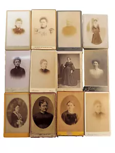 Lot photos anciennes cdv Femmes du XIXe siècle (3) - Foto 1 di 4