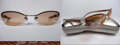 Gafas de sol Jean Paul Gaultier JPG vintage 56-0073 plateadas \ lentes marrones  Foto 1 de 2