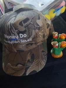 Vintage His/Hers LOL Salt/Pepper Shakers (Japan) w/ Honey Do Hat *C DESCRIP - Picture 1 of 9
