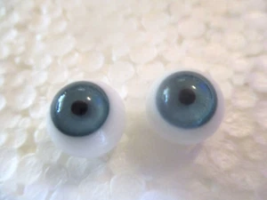 12 mm Blue Round Handblown Glass Eyes 9 mm Iris Doll Crafts N60 - Picture 1 of 3