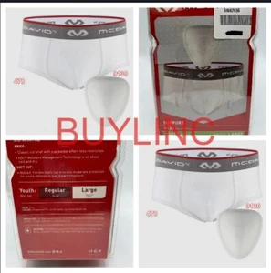 McDavid BRIEF W/SOFT CUP Supporter Athletic Supporter 9130 Y-Large (W-25-27") - Picture 1 of 2