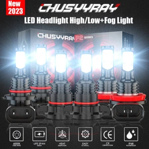 Para for Jeep Grand Cherokee 2011 2012 2013 Combo LED Faro+Kit de luz antiniebla - Picture 1 of 11