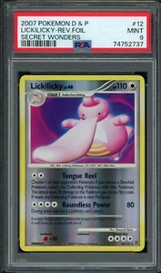 PSA 9 Lickilicky Secret Wonders 12/132 Reverse Holo (POP 8) 2007 Pokemon Card - Picture 1 of 3