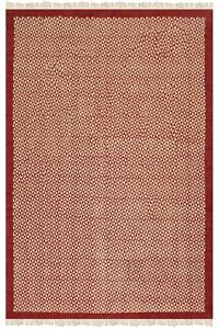 Hand Woven Cotton Durries Living Room Large Area Rug Home Decor Red Kilim 6x9 ft