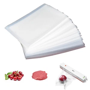 200 8"x12" Quart Vakuumversiegelungsbeutel 4 ml geprägt Aufbewahrung FoodSaver Lebensmittellagerung - Bild 1 von 6