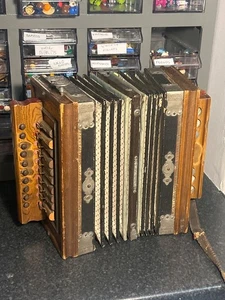 Vintage Excelsior Accordeon Concertina Made In Germany - Picture 1 of 9