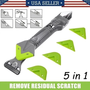 5 in 1 Caulking Tool Kit - Silicone Sealant Scraper for Home Repairs - Picture 1 of 9