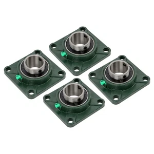 4 Pcs UCF210-32 Pillow Block Bearing 2" Bore Self-Aligning 4-Bolt Solid Base - Picture 1 of 12
