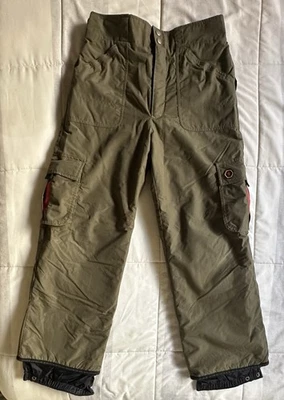 Y2K Burton Pantalones de Nieve Juveniles XL Verde Impermeable Esquí Snowboard Carga Aislada Foto 1 de 4