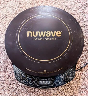 Nuwave Precision Induction Cooktop Gold, 12” Shatter-Proof Ceramic Glass Surf - Image 1 of 4